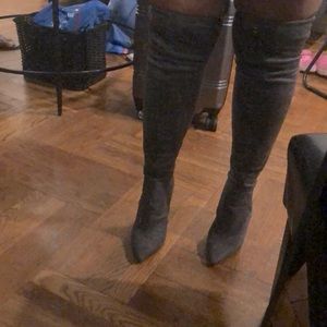 SOLD Jessica Simpson grey over the knee boots